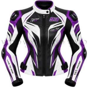 Purple black racing jacket
