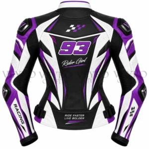 Purple jacket back