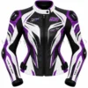 Purple racing jacket front