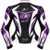 Purple white racing jacket, Rider Girl