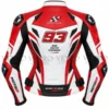 Red MotoGP racing jacket back