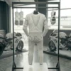 custom men's leather racing suit