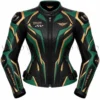 Women's Leather Motorcycle Jacket with Armor