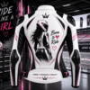 Women's White Leather Racing Jacket
