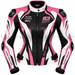women's leather racing jacket