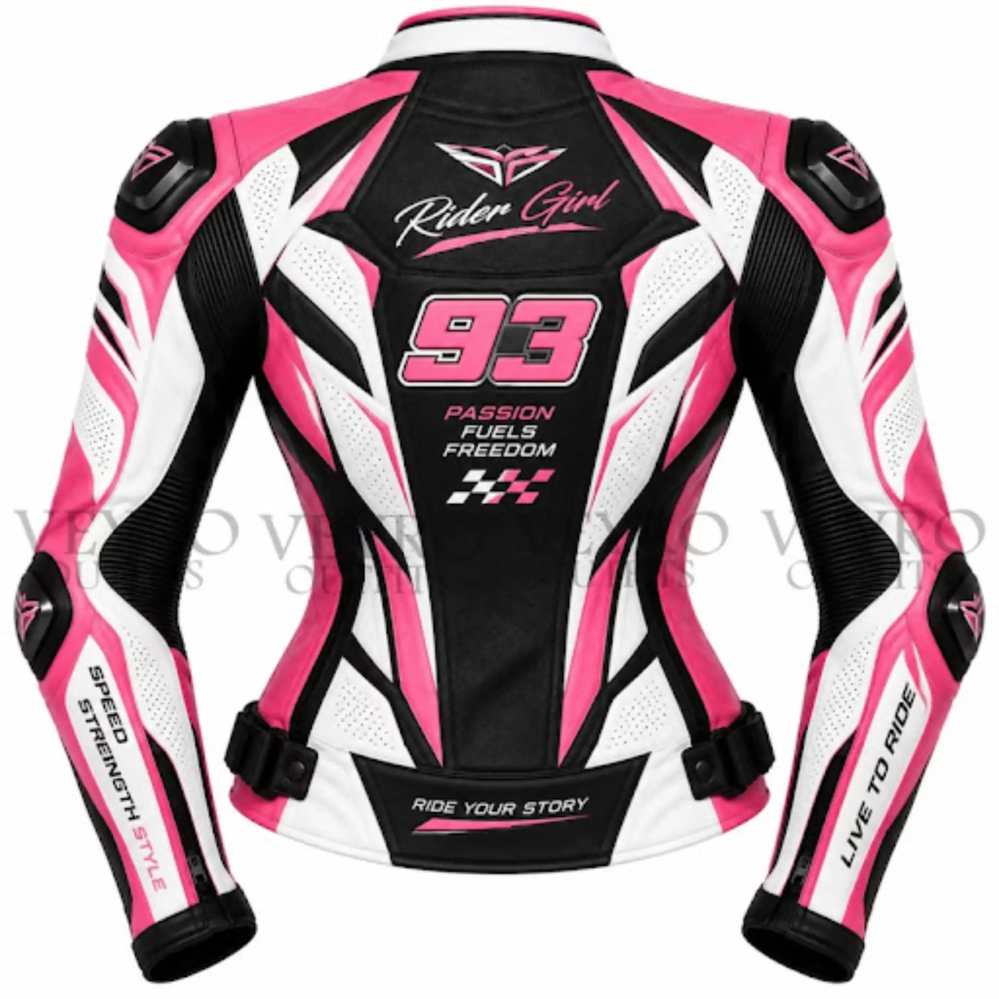 women's leather racing jacket