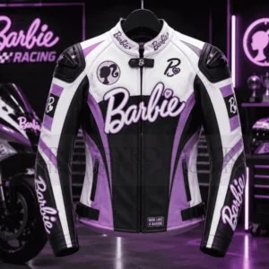 Barbie racing leather jacket