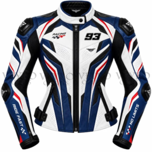 women's leather motorcycle racing jacket