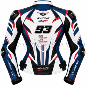 women's leather motorcycle racing jacket