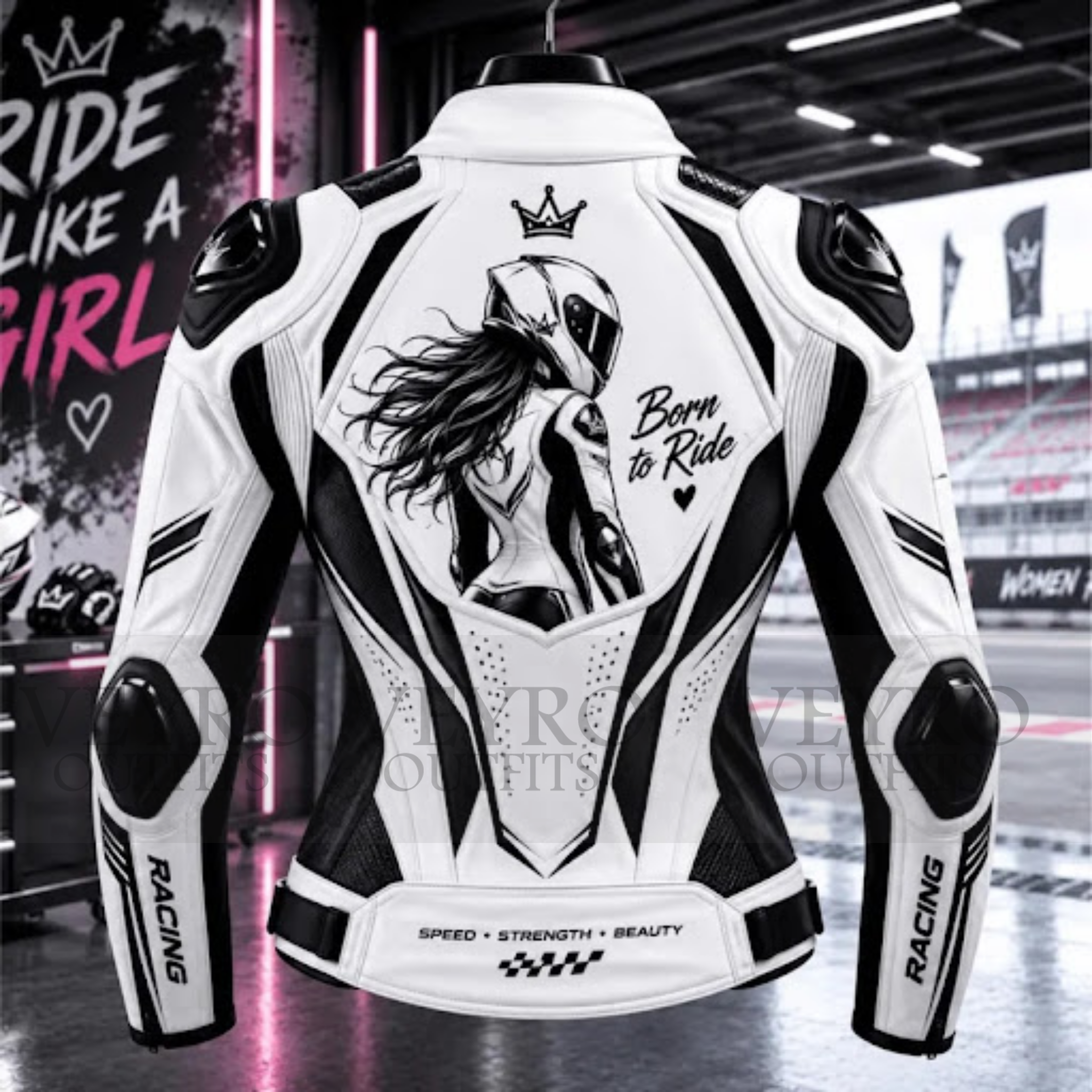 women's leather motorcycle jacket