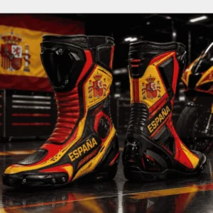 Spain flag motorcycle race suit