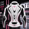 women's perforated leather motorcycle jacket