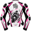 women's armored leather motorcycle jacket
