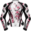 women's floral leather motorcycle jacket