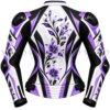 Women's Floral Leather Racing Jacket