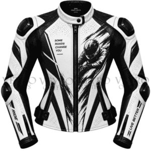 women's leather racing jacket