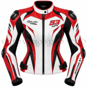 women's leather racing jacket