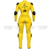 Yellow racing suit back